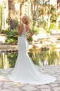 8091 A Crepe skirt  ivory